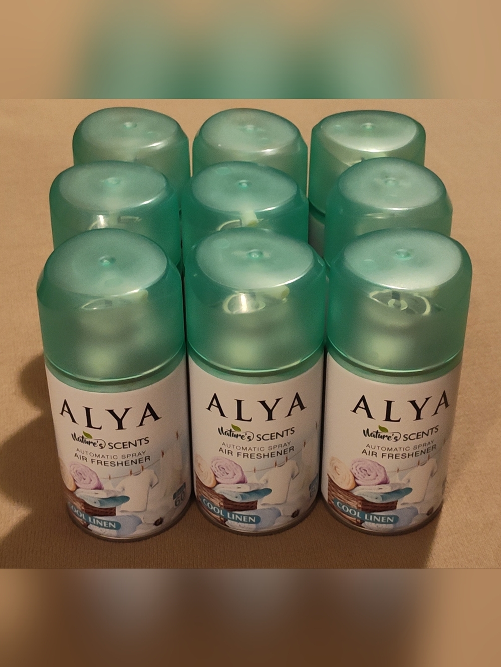 NWT! ALYA Cool Linen Automatic Air Freshener Spray - Bundle Of 9